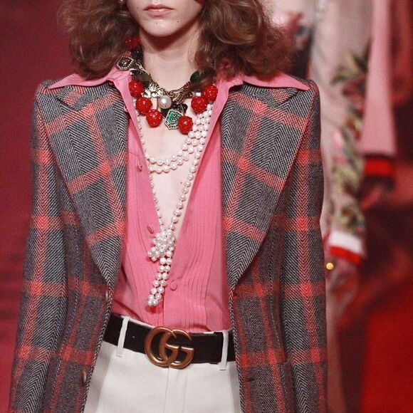 GUCCI BLOUSE PINK  GORGEOUS - Picture 1 of 11